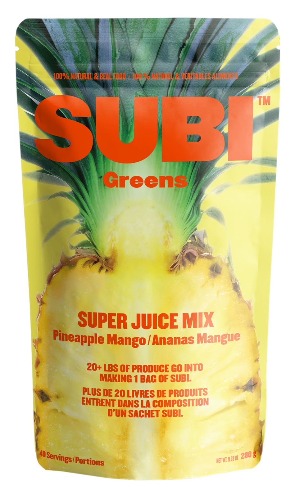GICIPI　ANANAS GI Juice, Supergreens Blend, Pineapple Banana, 15.13 oz (429 g)